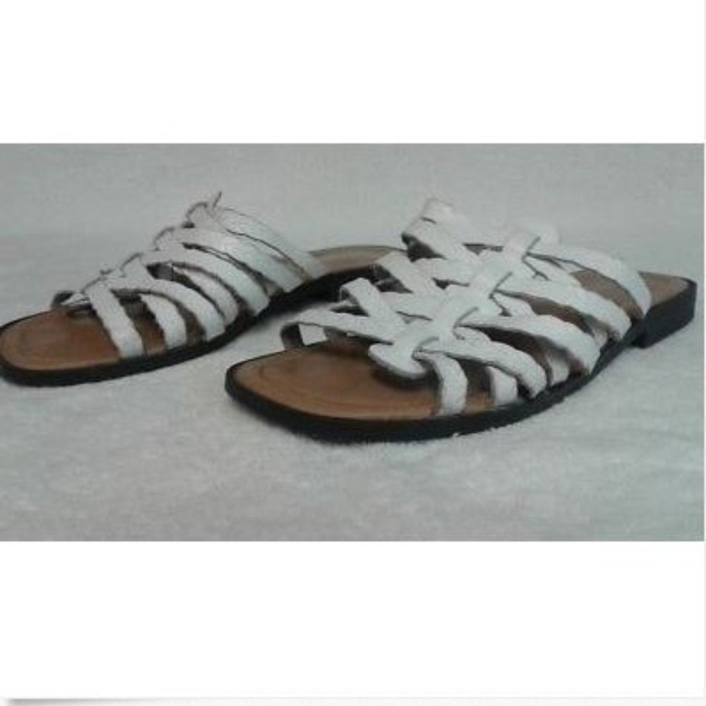 ROMANO Leather Huarache Sandals Strappy Casual